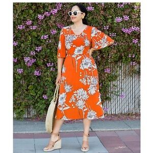 NWOT Midi Dress 1x Girl With Curves